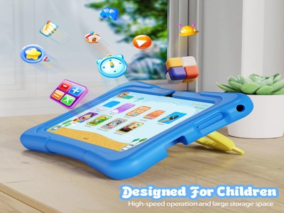 Preloaded-apps 7 Inch Kids Tablet With Learning Games Android 7 Quad Core With Reinforced Corners Wholesale For Instant Fun